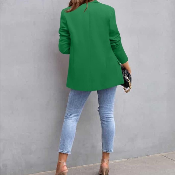 Crazy Grid Women’s Casual Blazer Green Size medium - Picture 4 of 5